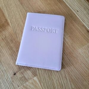 NEW - Lodis Pink Leather Passport Holder Case USA T16